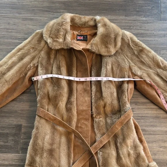 London Leathers by Lilli Ann Brown Faux Fur Coat - Picture 7 of 9